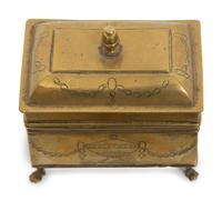 Five English Brass Boxes