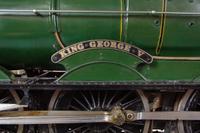 A Rare and Impressive Live Steam 7 1/4-Inch Gauge Painted Metal Great Western Railway-Class 6000: King George V Locomotive and Ride-On Tender