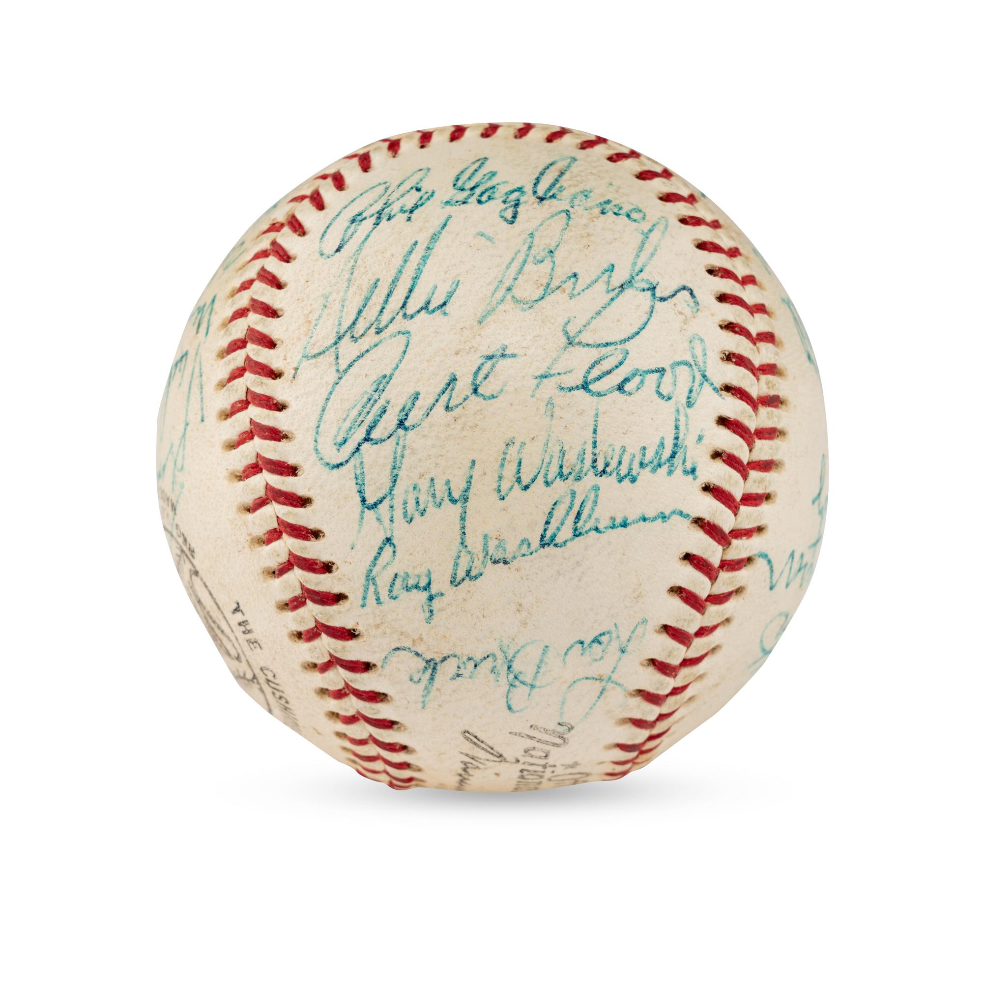 A 1969 St. Louis Cardinals Team Signed Autograph Baseball Including Multiple Hall of Famers (JSA Letter of Authenticity),