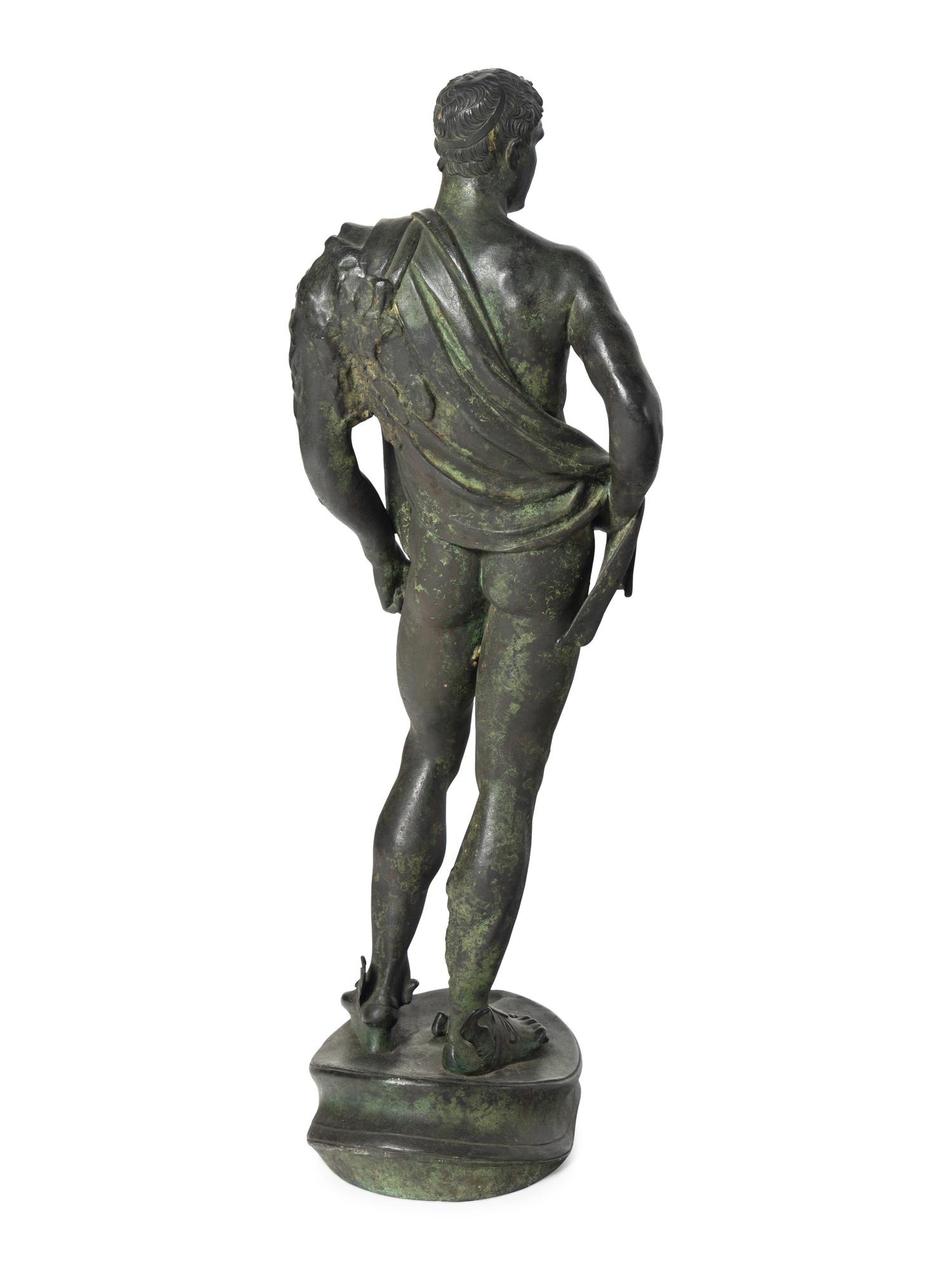 An Italian Bronze Figure of Mercury