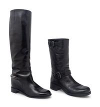 Two Pairs of Boots by Christian Louboutin and Prada Sport