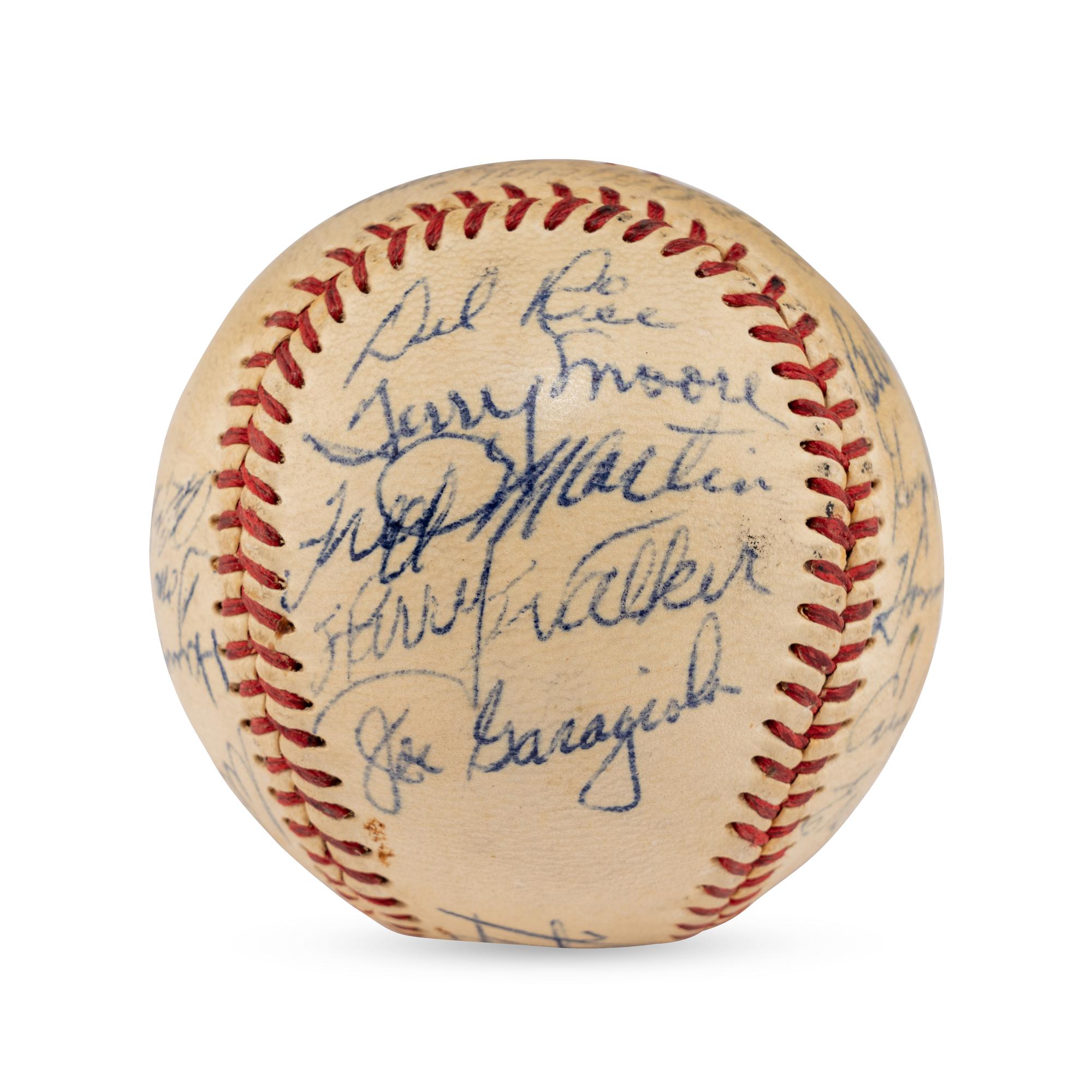 A 1950 St. Louis Cardinals Team Signed Autograph Baseball Featuring Stan Musial (Beckett Authentication Services Letter of Authenticity)