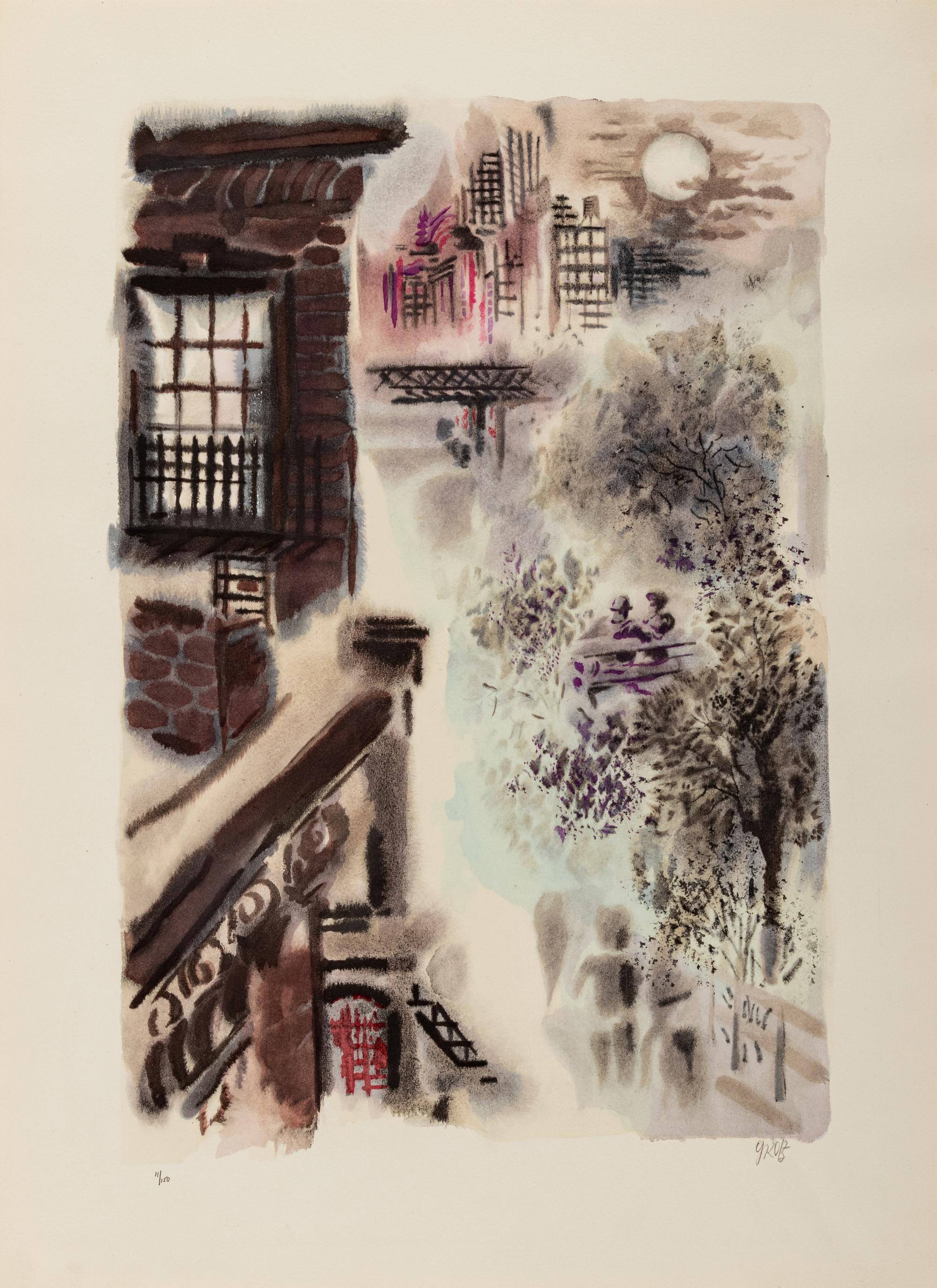 Bagdad-on-the-Subway: A Portfolio of Six Signed Water-Colors Depicting O'Henry's New York
