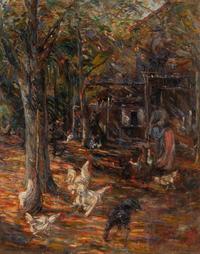 Les Coqs dans la Basse-Cour , c. 1910