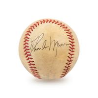 A Scarce Thurman Munson Single Signed Autograph Baseball (Beckett Authentication Services Letter)