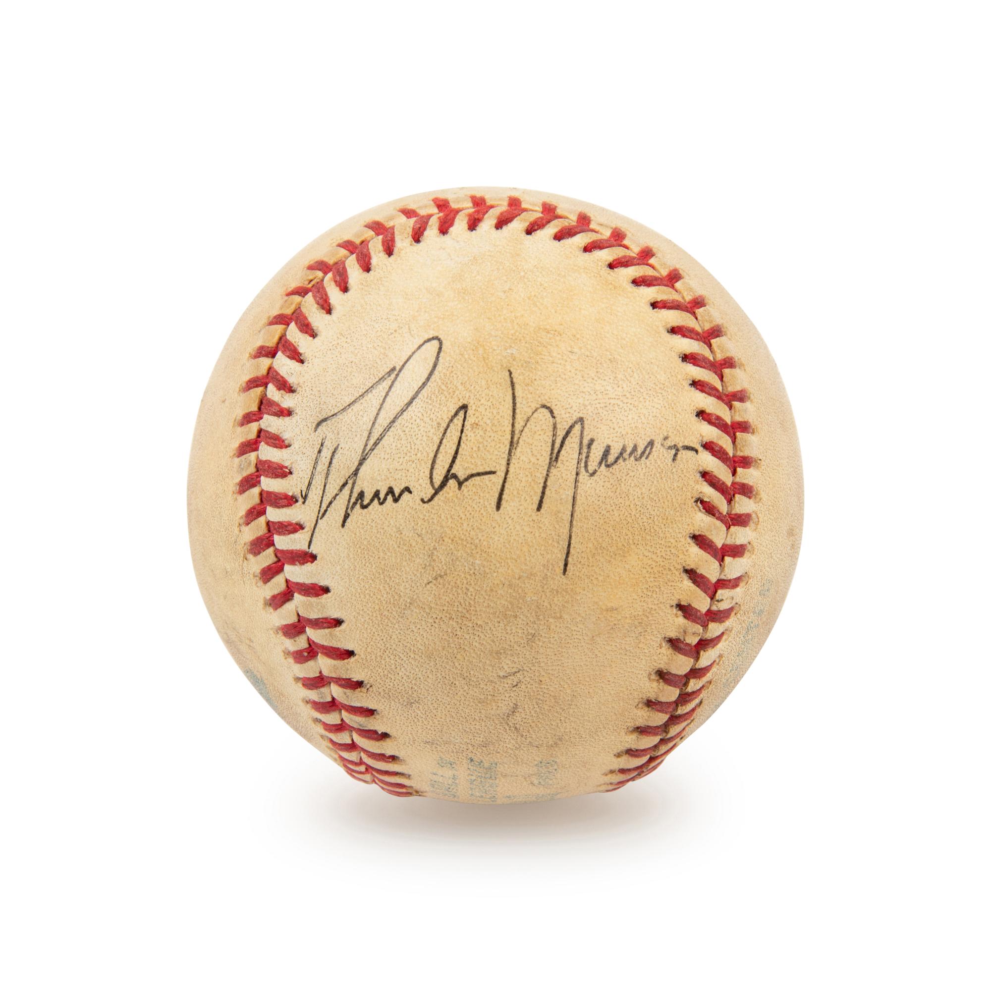 A Scarce Thurman Munson Single Signed Autograph Baseball (Beckett Authentication Services Letter)