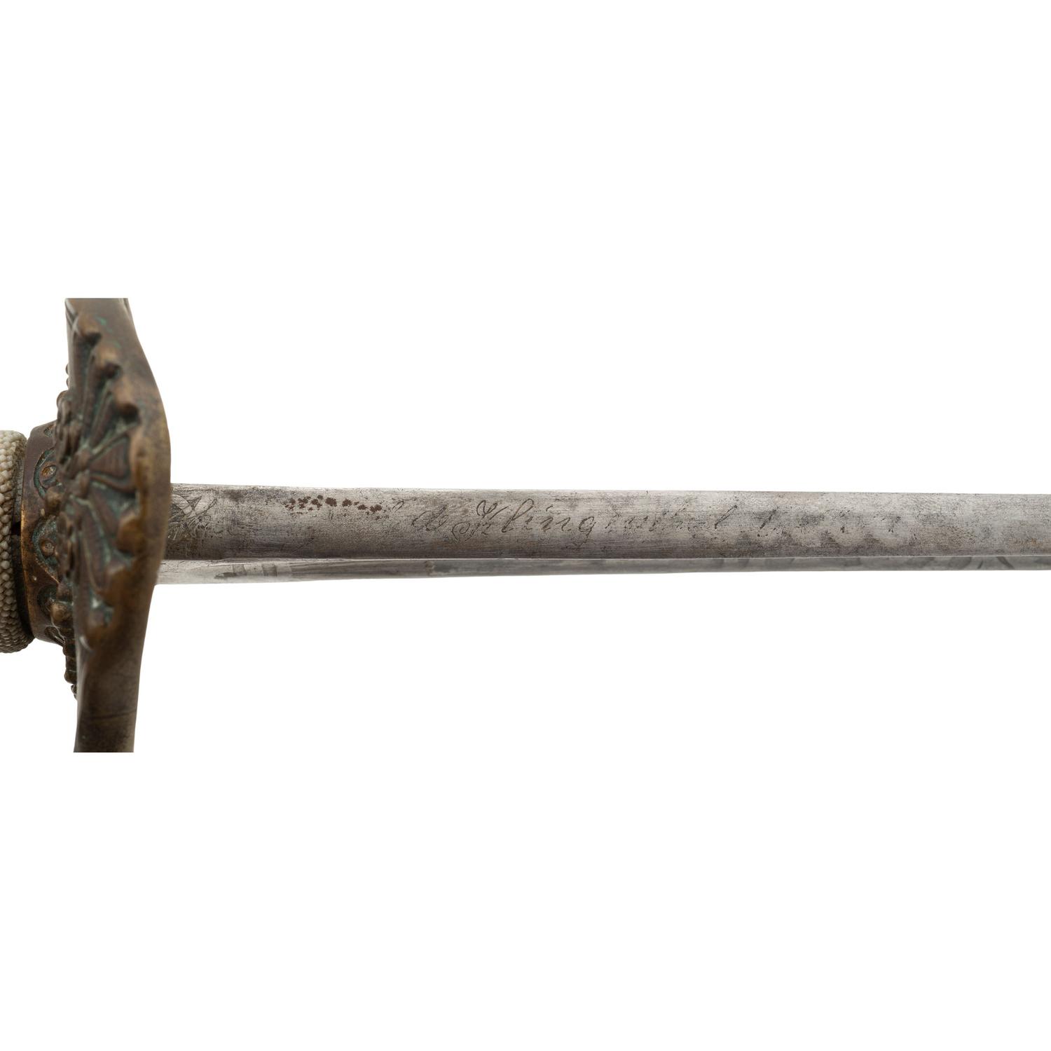 Klingenthal Cavalry Officers Saber Presented to Col. Albert Brackett - 9th Illinois Cavalry