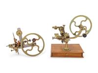 Two Brass and Steel Watch Maker's Rounding Up Tools