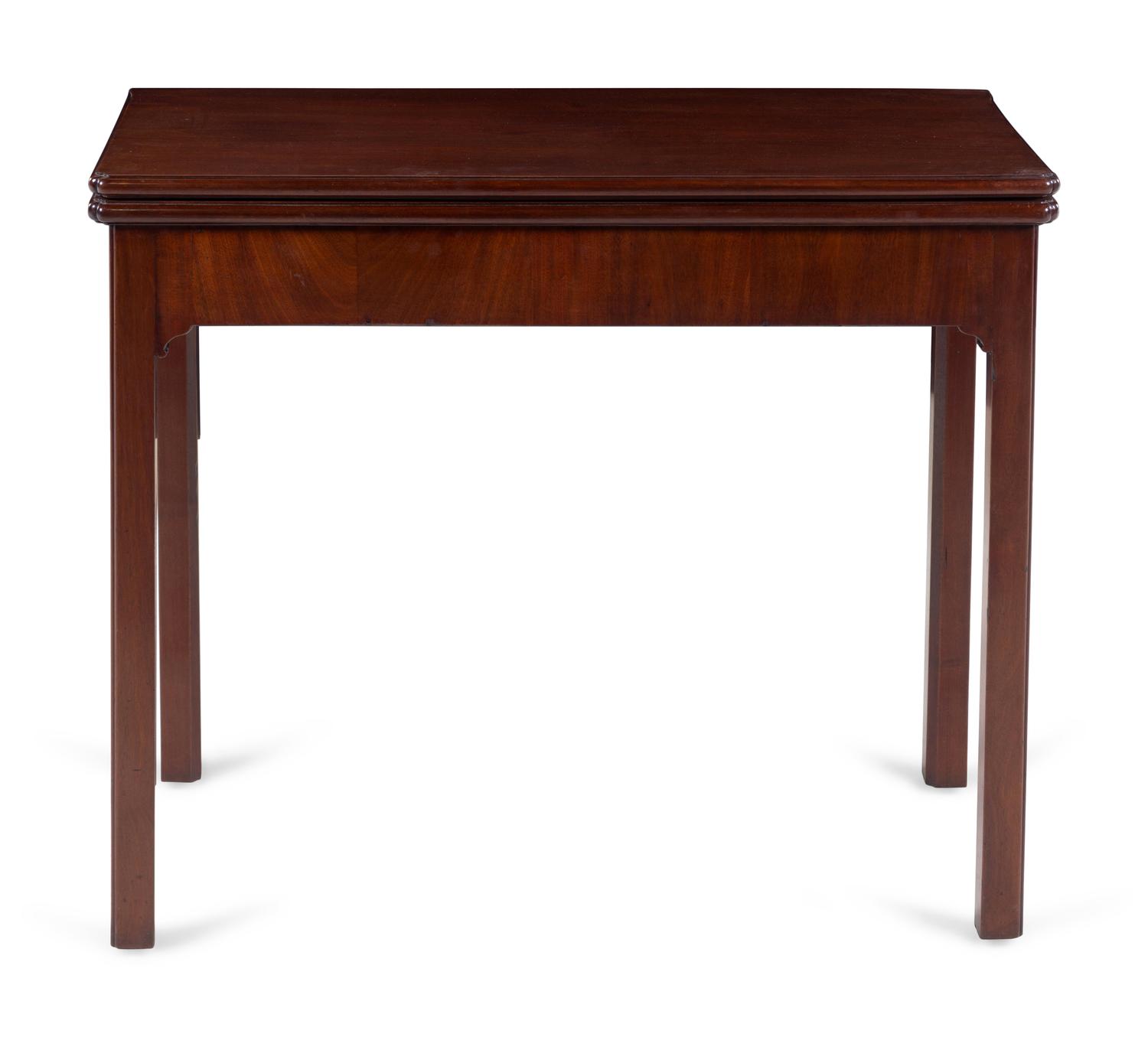A George III Mahogany Accordion-Action Game Table