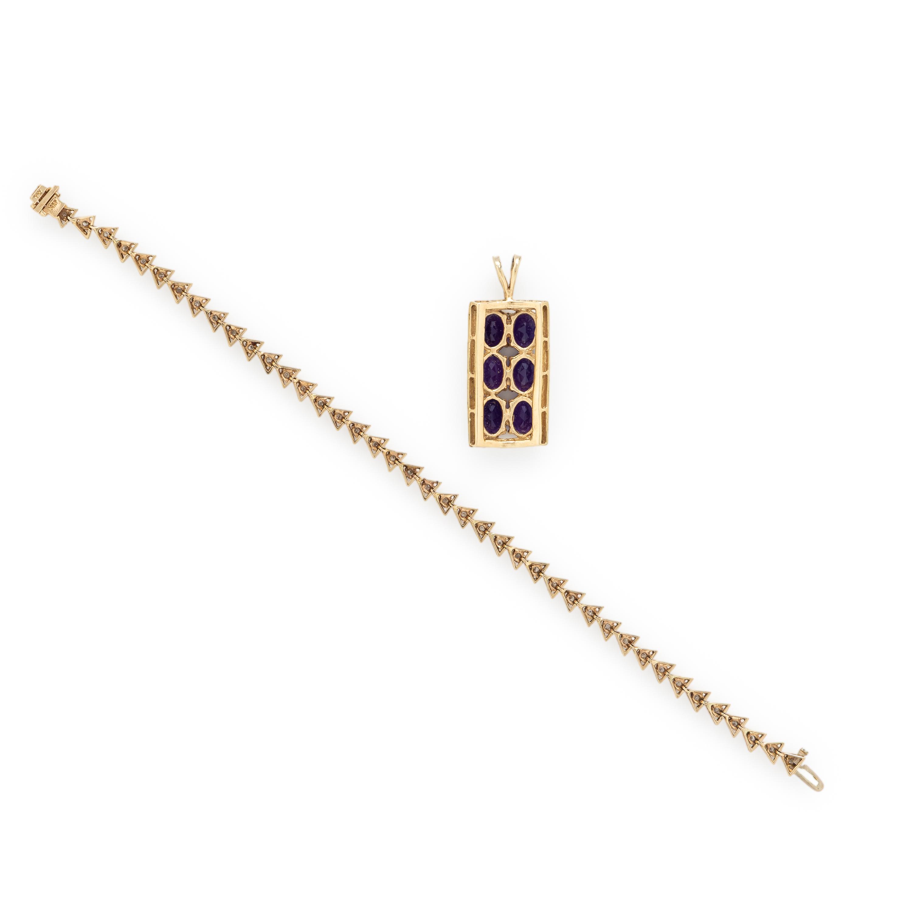 Collection of Multigem and Yellow Gold Jewelry