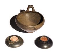 Three South Italian Black-Glazed Vessels