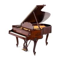 A Steinway and Sons Louis XV Style Walnut Grand Piano
