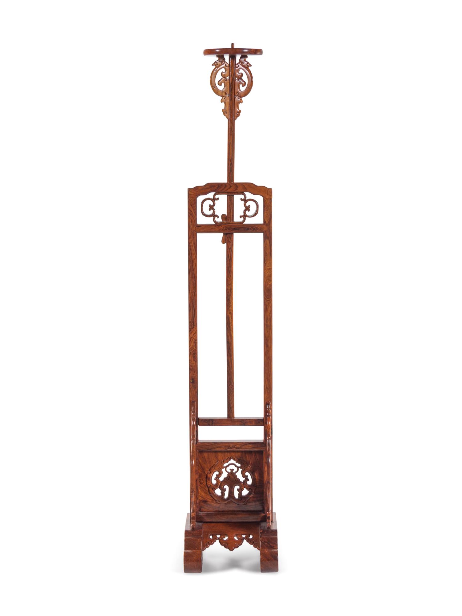 A Huanghuali Lamp Stand, Dengtai