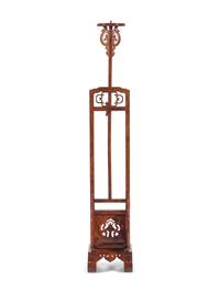 A Huanghuali Lamp Stand, Dengtai