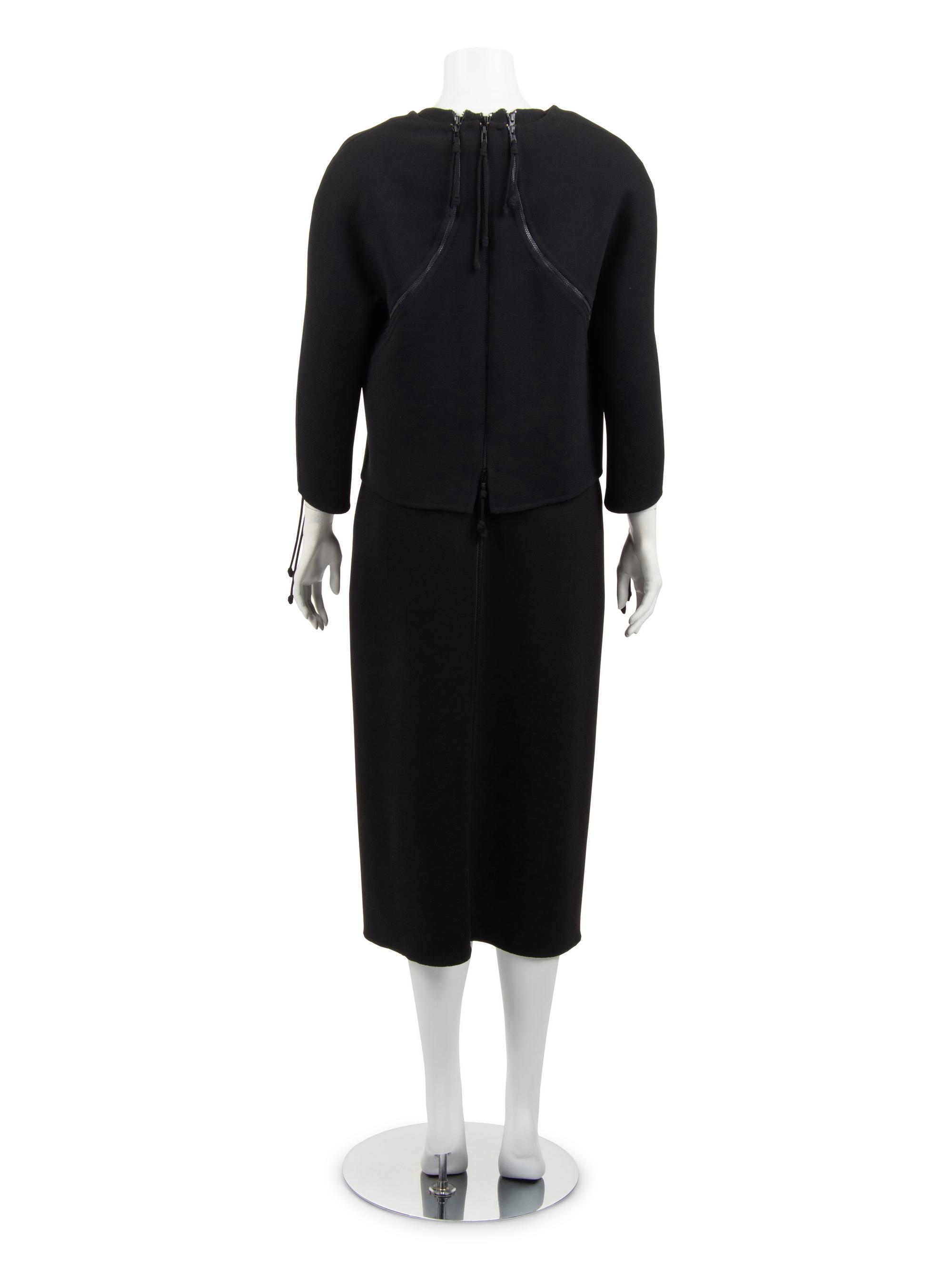 Ralph Rucci Zippered Wool Crepe Sleeveless Dress and Jacket, 2014-2018