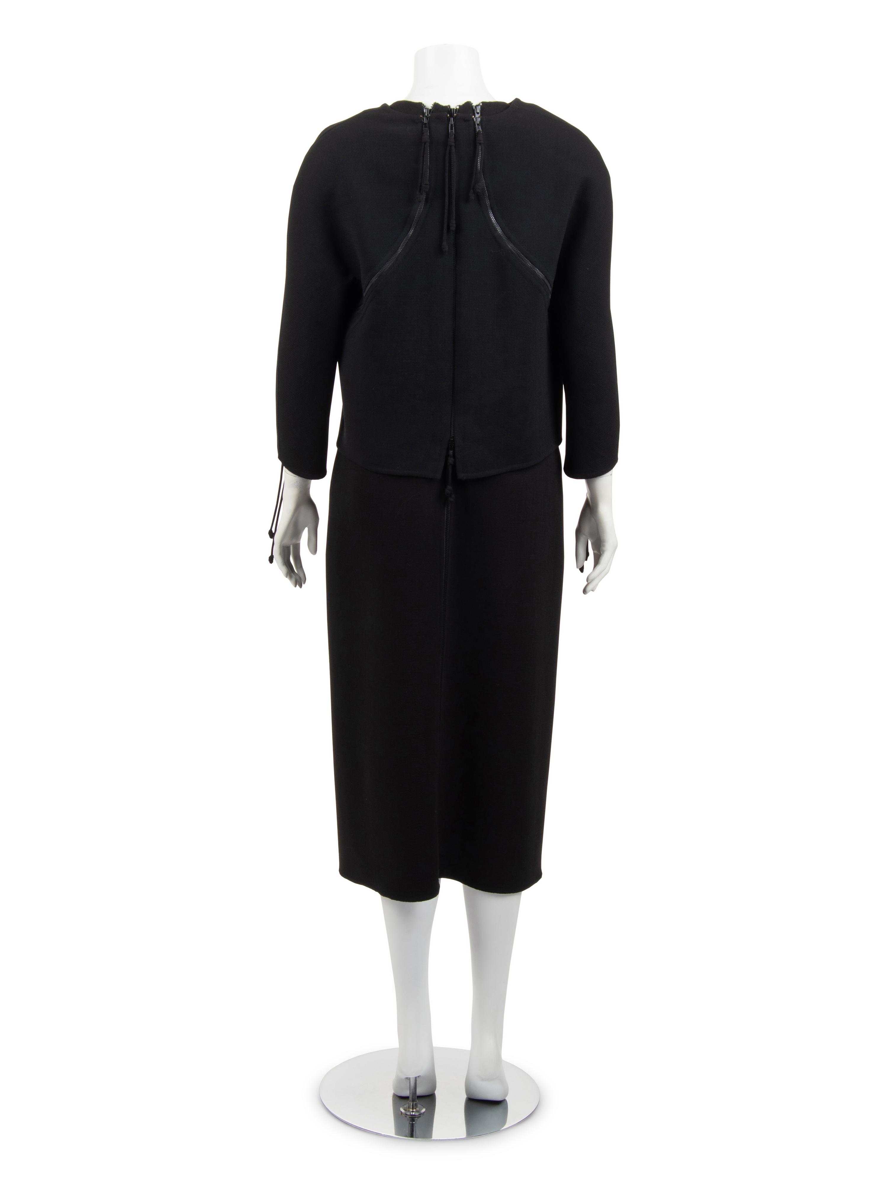 Ralph Rucci Zippered Wool Crepe Sleeveless Dress and Jacket, 2014-2018