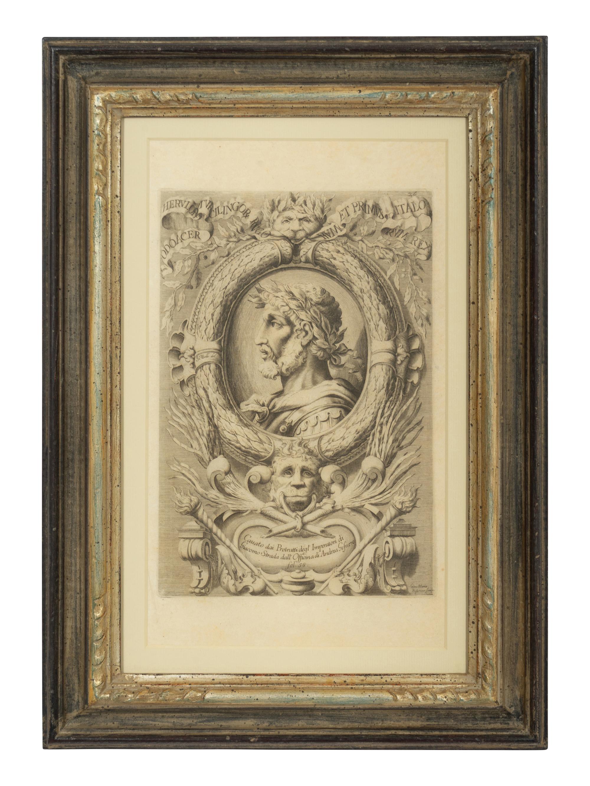 A Set of Eight Italian Engravings