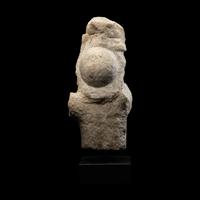 A Roman Marble Fragment with a Female Figure