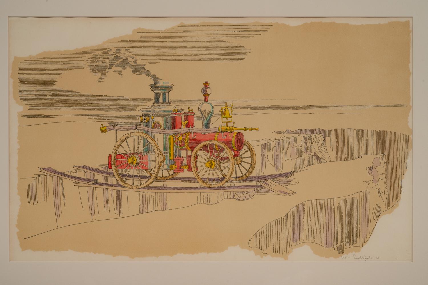 William Crutchfield (American, b. 1932) Four Lithographs from Americana Suite