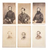 [CIVIL WAR] -- [EARLY PHOTOGRAPHY]. A group of CDVs featuring soldiers from the 2nd New York Mounted Rifles.