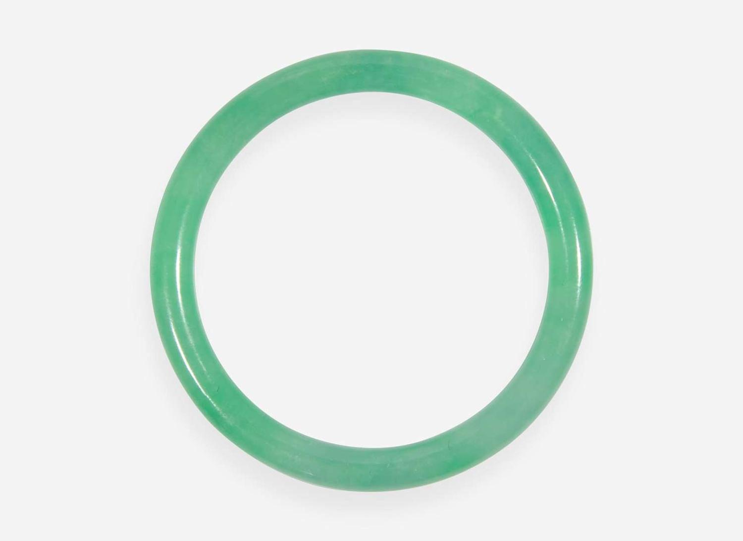 A Chinese jadeite bangle bracelet 翡翠手鐲