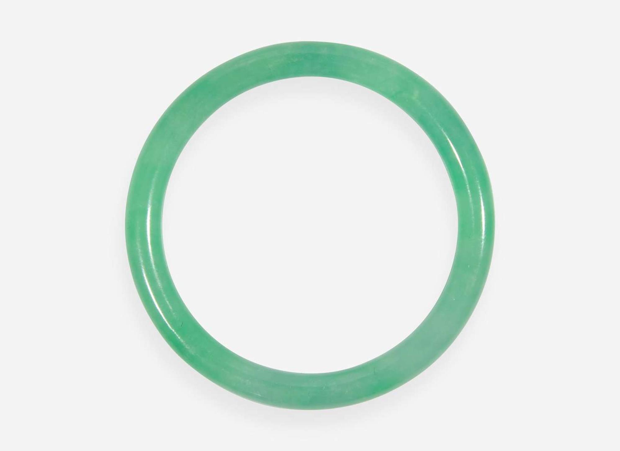 A Chinese jadeite bangle bracelet 翡翠手鐲