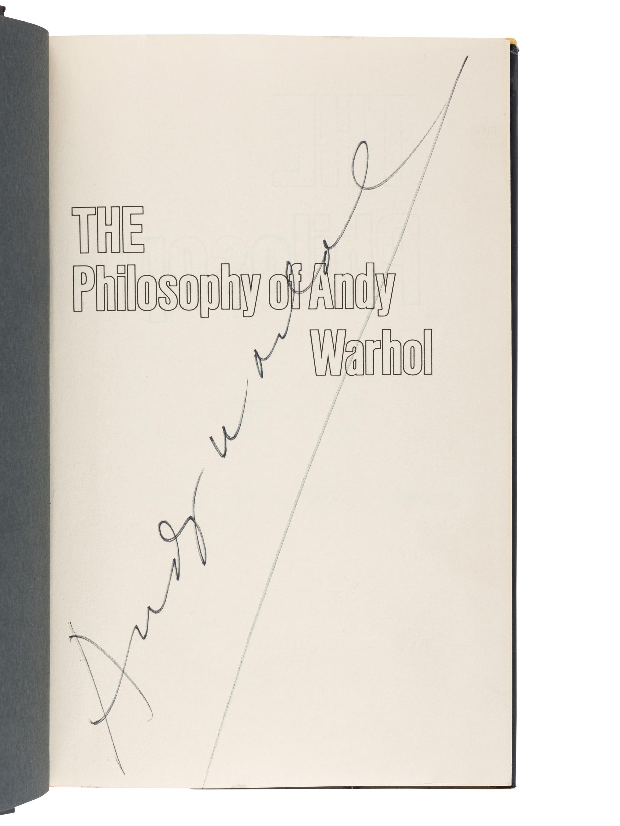 WARHOL, Andy (1928-1987). America . New York: Harper & Row, Publishers, [1985].