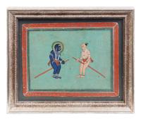 Three Mughal Miniature Paintings