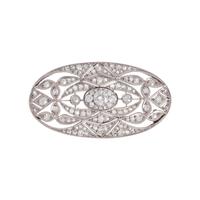 ART DECO, DIAMOND BROOCH
