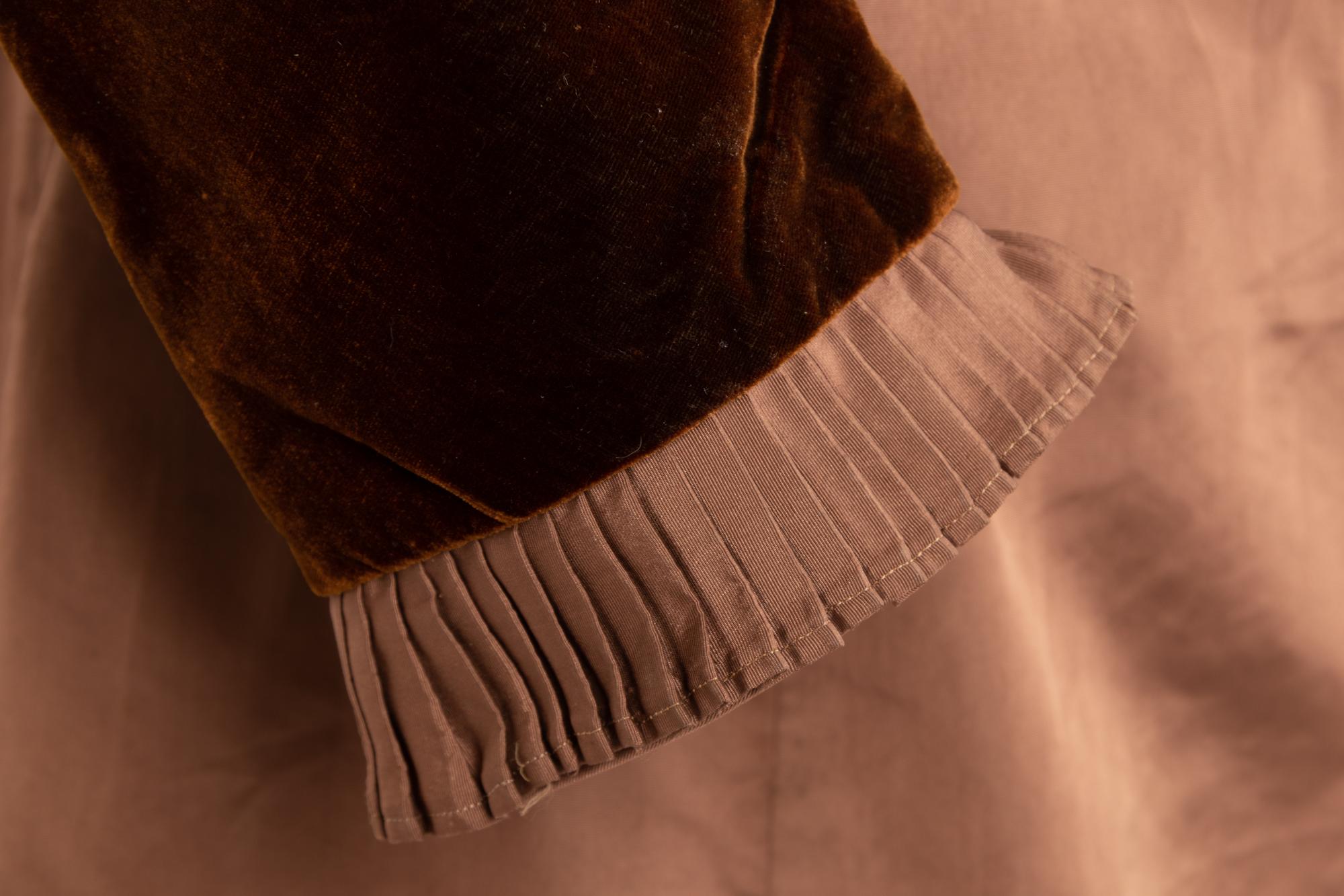 Silk Faille and Velvet Two-Piece Dress, 1878