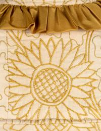 Embroidered White Cotton Wrapper, 1880