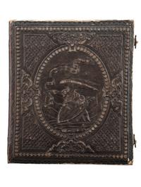 [EARLY PHOTOGRAPHY]. A sixth plate daguerreotype portrait of a man wearing Scottish garb.