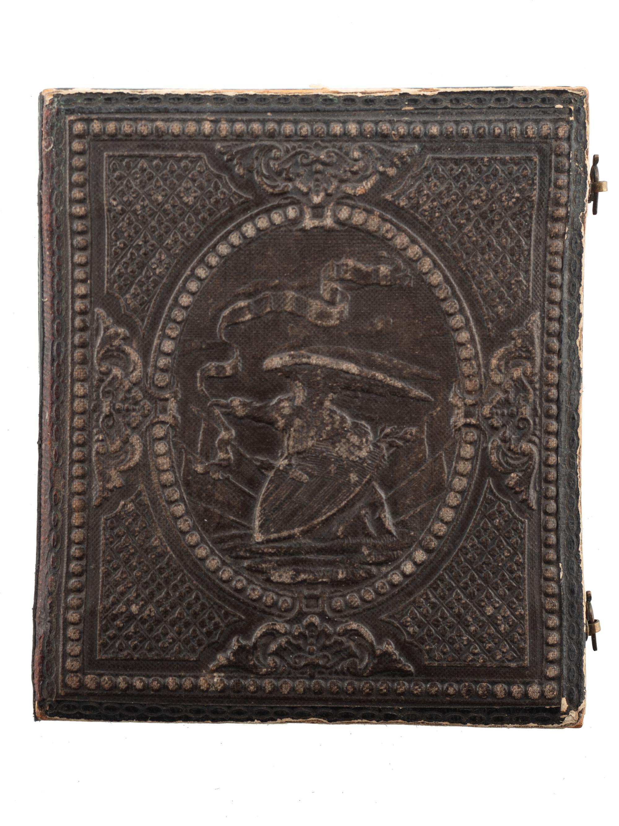 [EARLY PHOTOGRAPHY]. A sixth plate daguerreotype portrait of a man wearing Scottish garb.