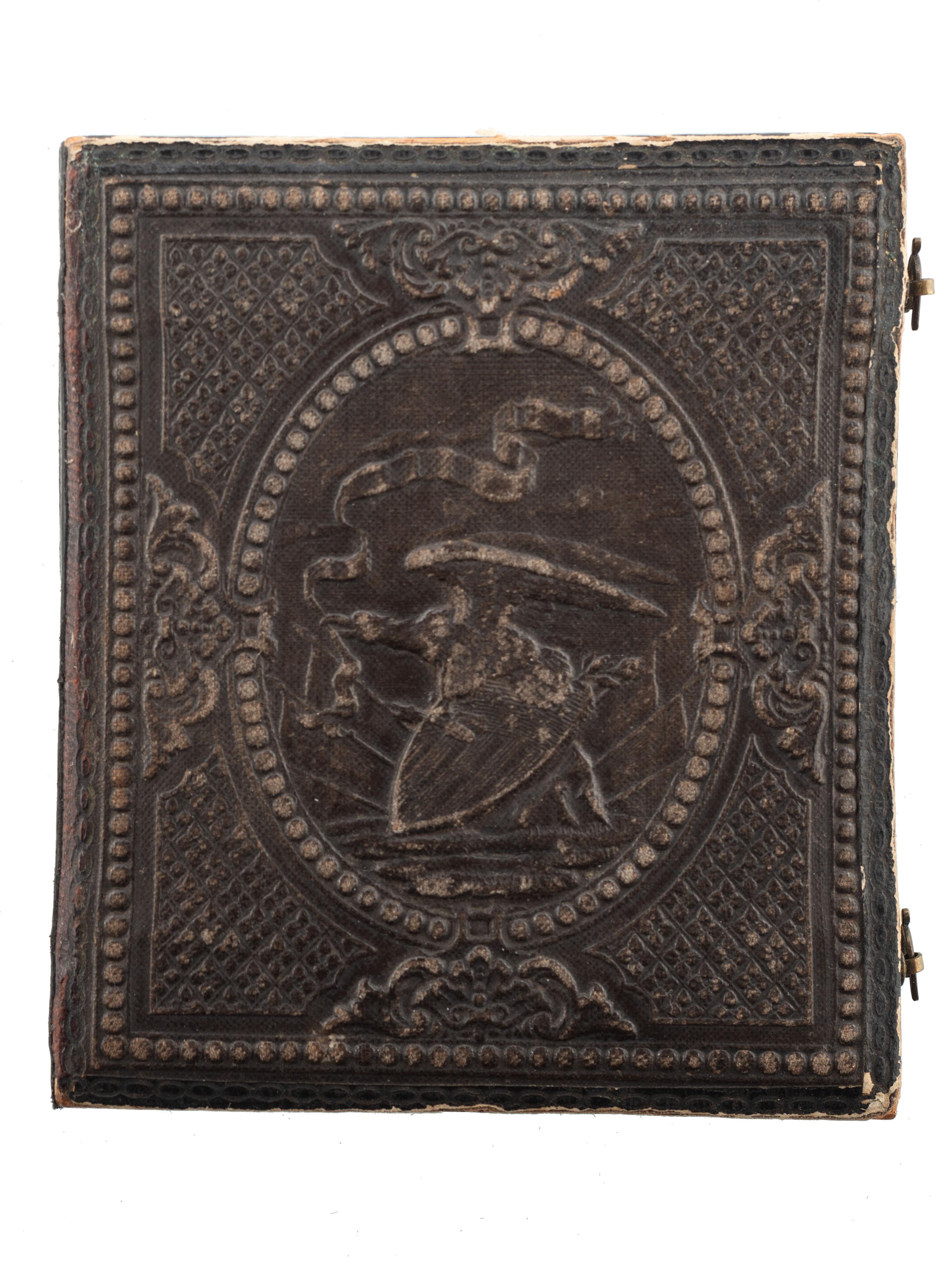 [EARLY PHOTOGRAPHY]. A sixth plate daguerreotype portrait of a man wearing Scottish garb.