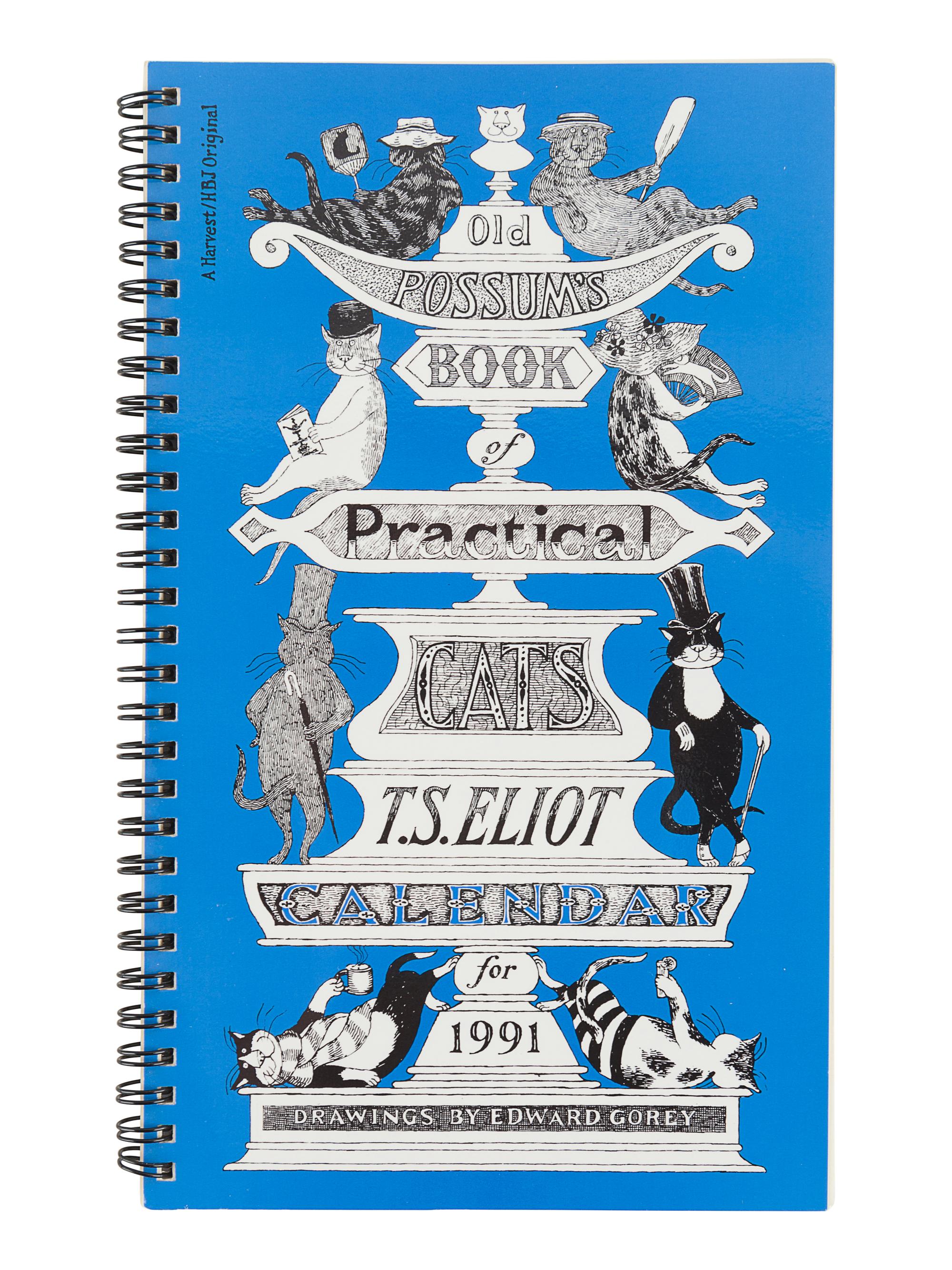 GOREY, Edward. A group of calendars and engagement books, comprising: