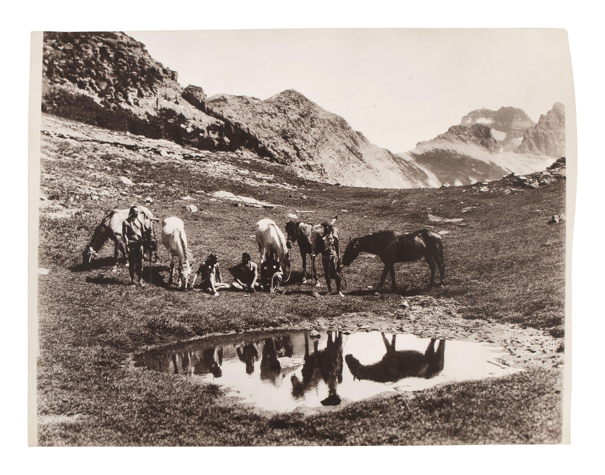 [NATIVE AMERICANS]. REED, Roland W. (1864-1934), photographer. A group of 3 large-format photographs of Native American subjects.