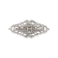 J.E. CALDWELL & CO., PLATINUM AND DIAMOND CONVERTIBLE DRESS CLIPS