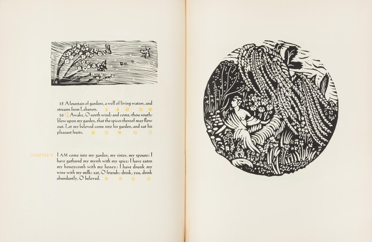 [FINE PRESS]. -- The Song of Songs which is Solomon's. W. Esherick, illustr. Philadelphia: Centaur Press, 1927. LIMITED EDITION SIGNED.