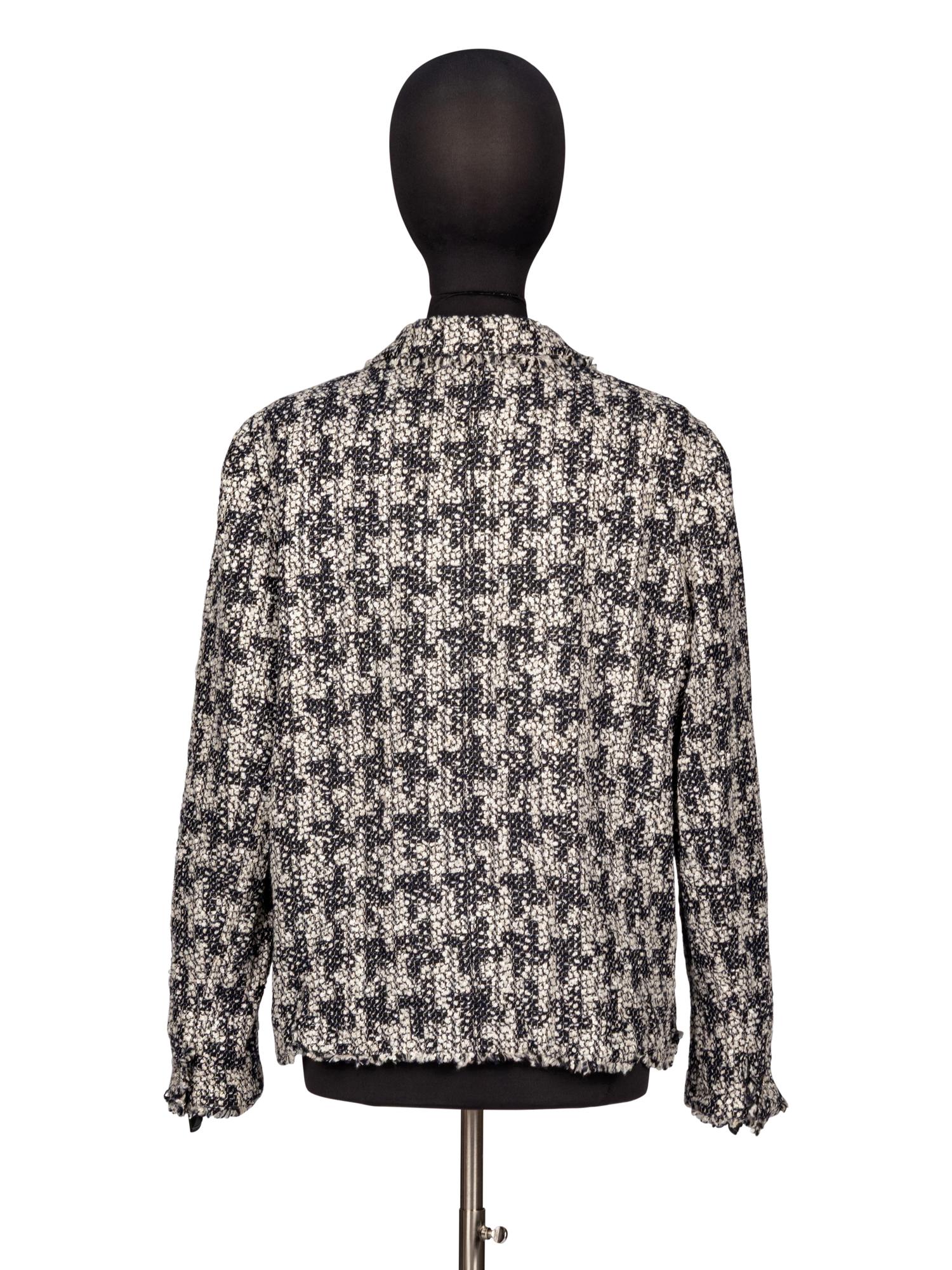 Chanel, Houndstooth Bouclé Tweed Jacket