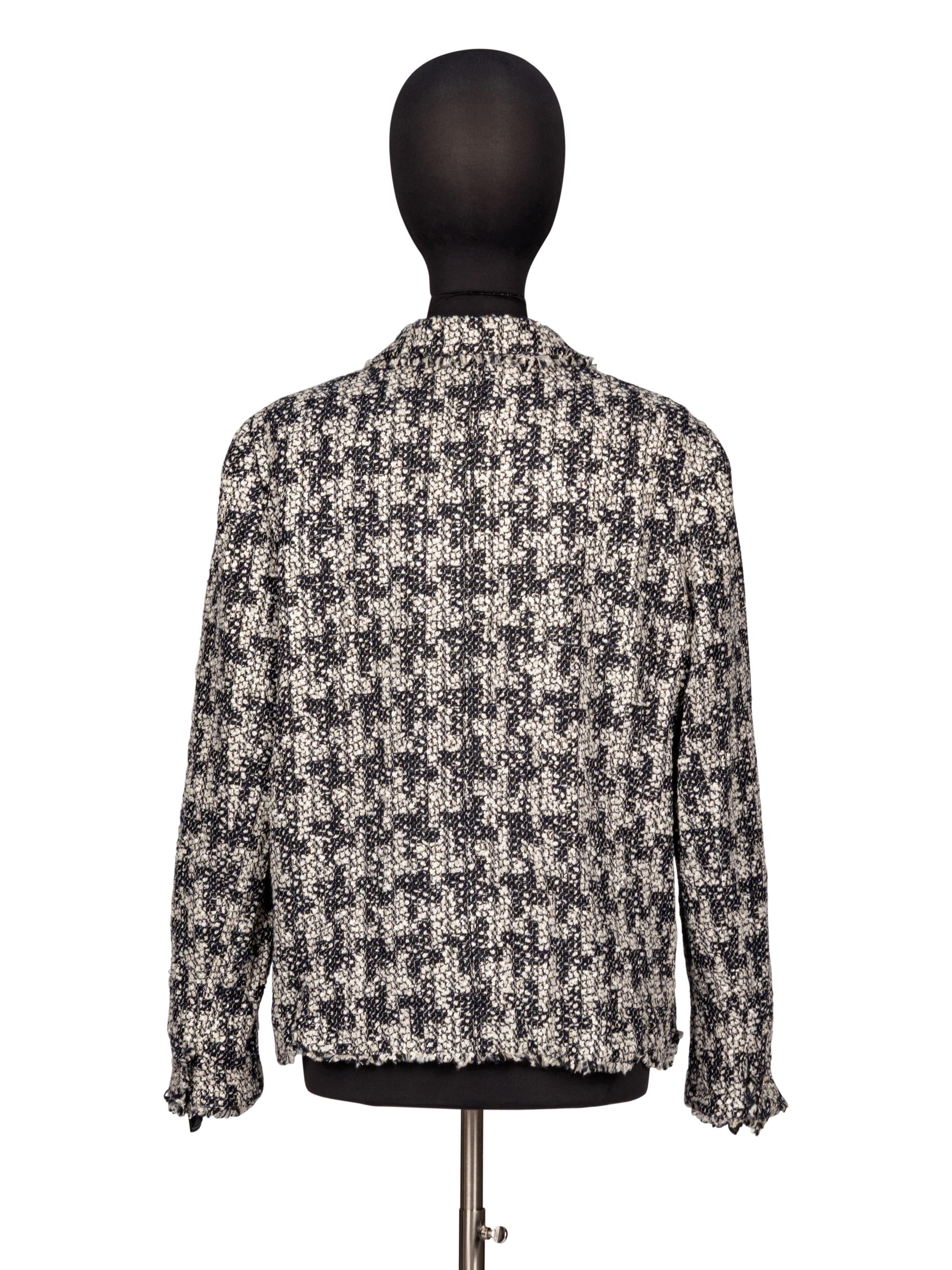 Chanel, Houndstooth Bouclé Tweed Jacket