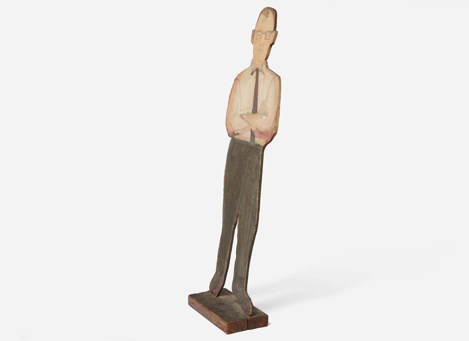 Alex Katz (American, b. 1927) - A Cutout of Philip Pearlstein