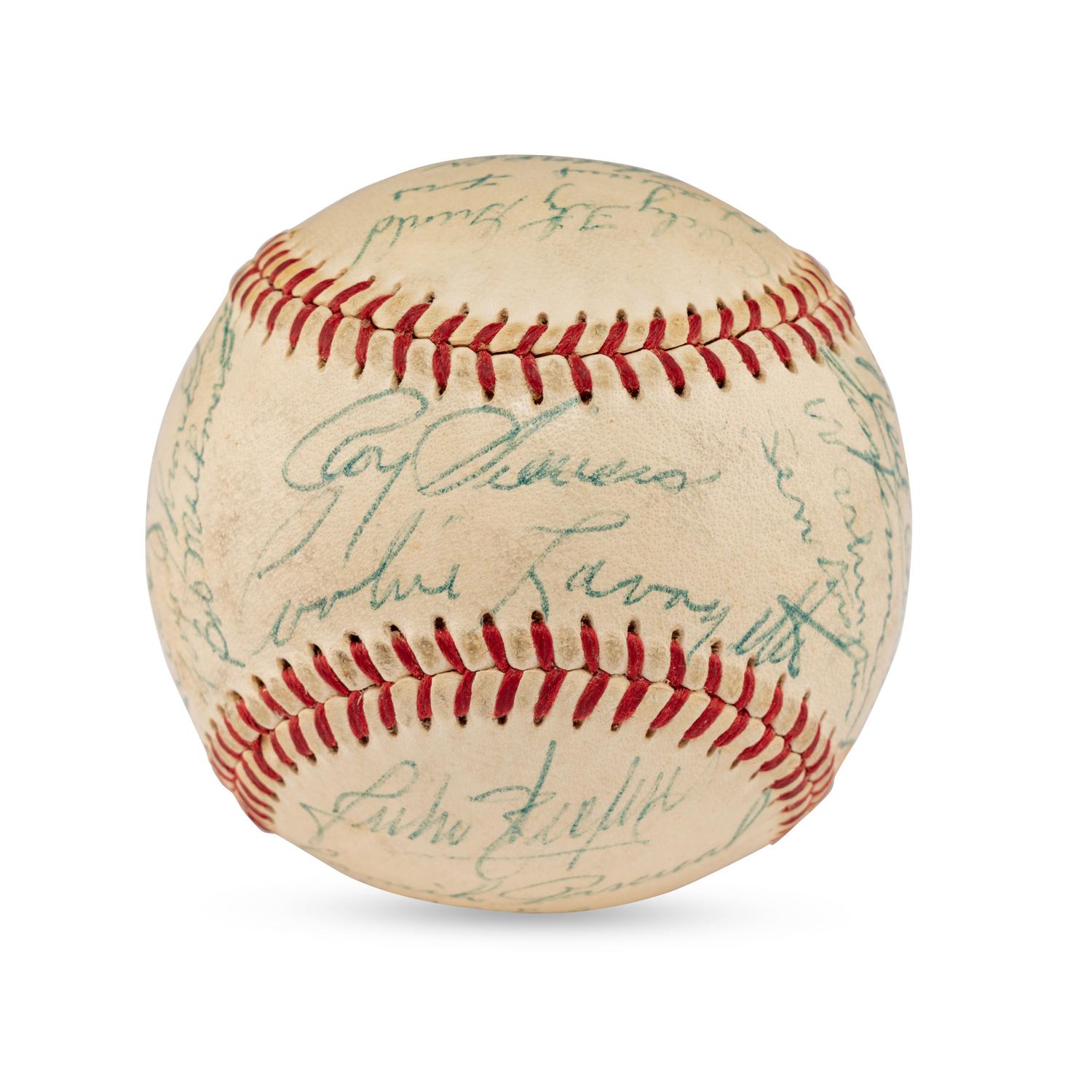 A 1958 Washington Senators Team Signed Autograph Baseball