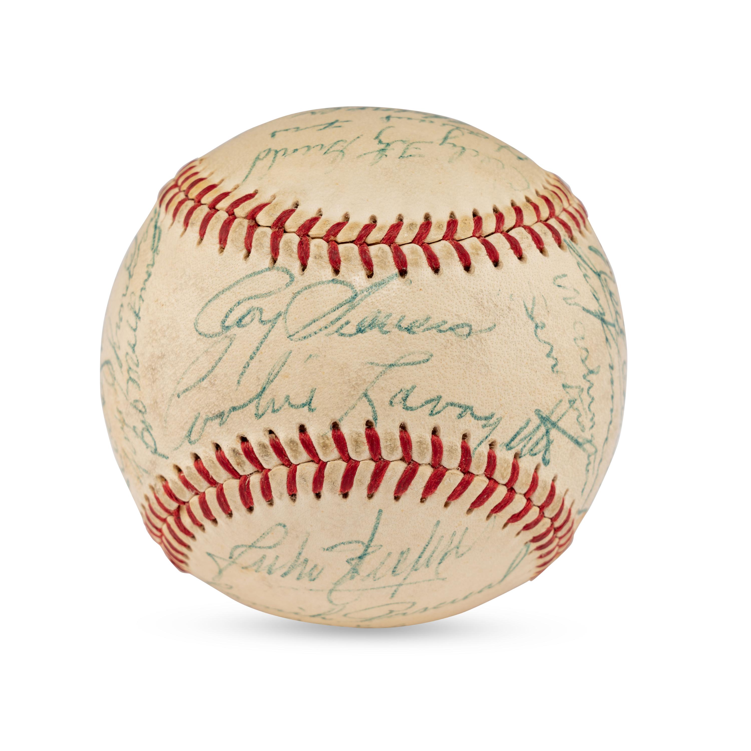 A 1958 Washington Senators Team Signed Autograph Baseball