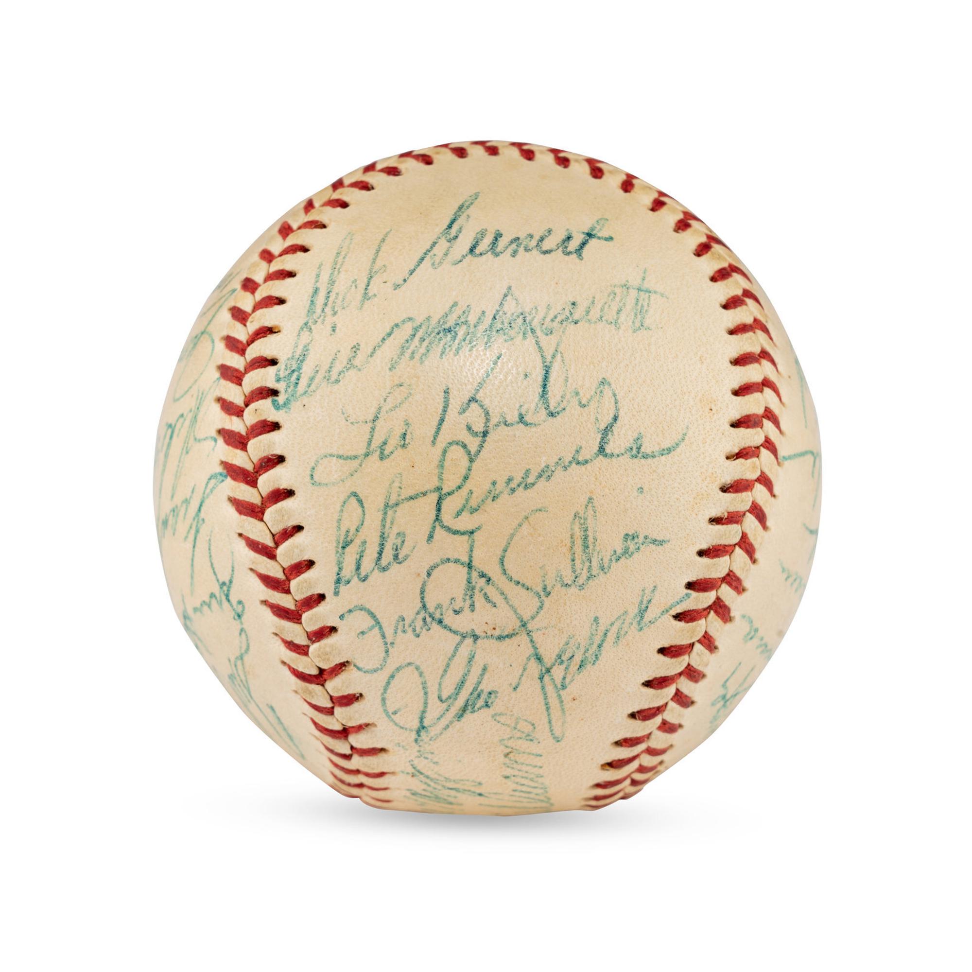 A Large Group of Assorted 1950s-2000s Boston Red Sox Team Signed Autograph Baseballs