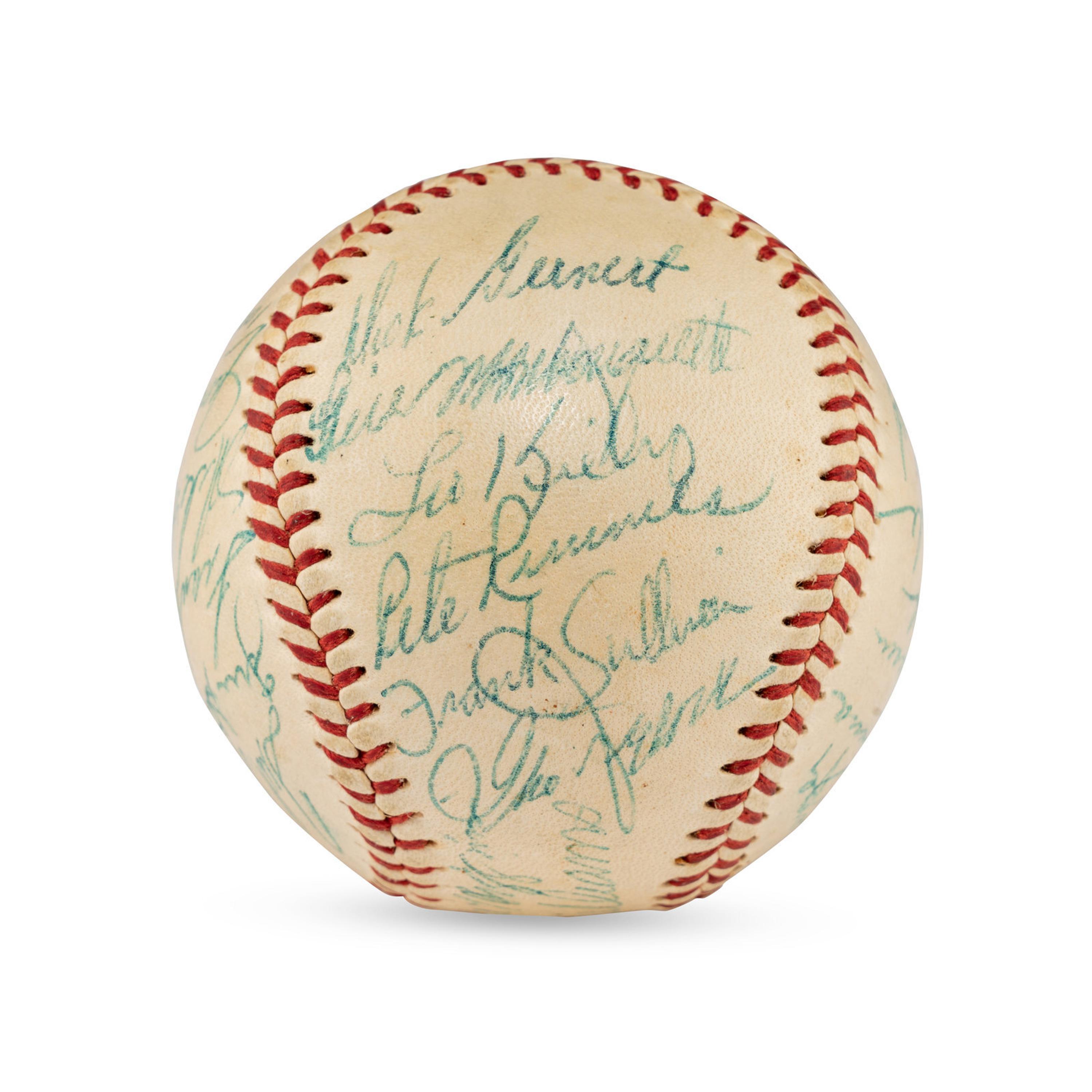 A Large Group of Assorted 1950s-2000s Boston Red Sox Team Signed Autograph Baseballs
