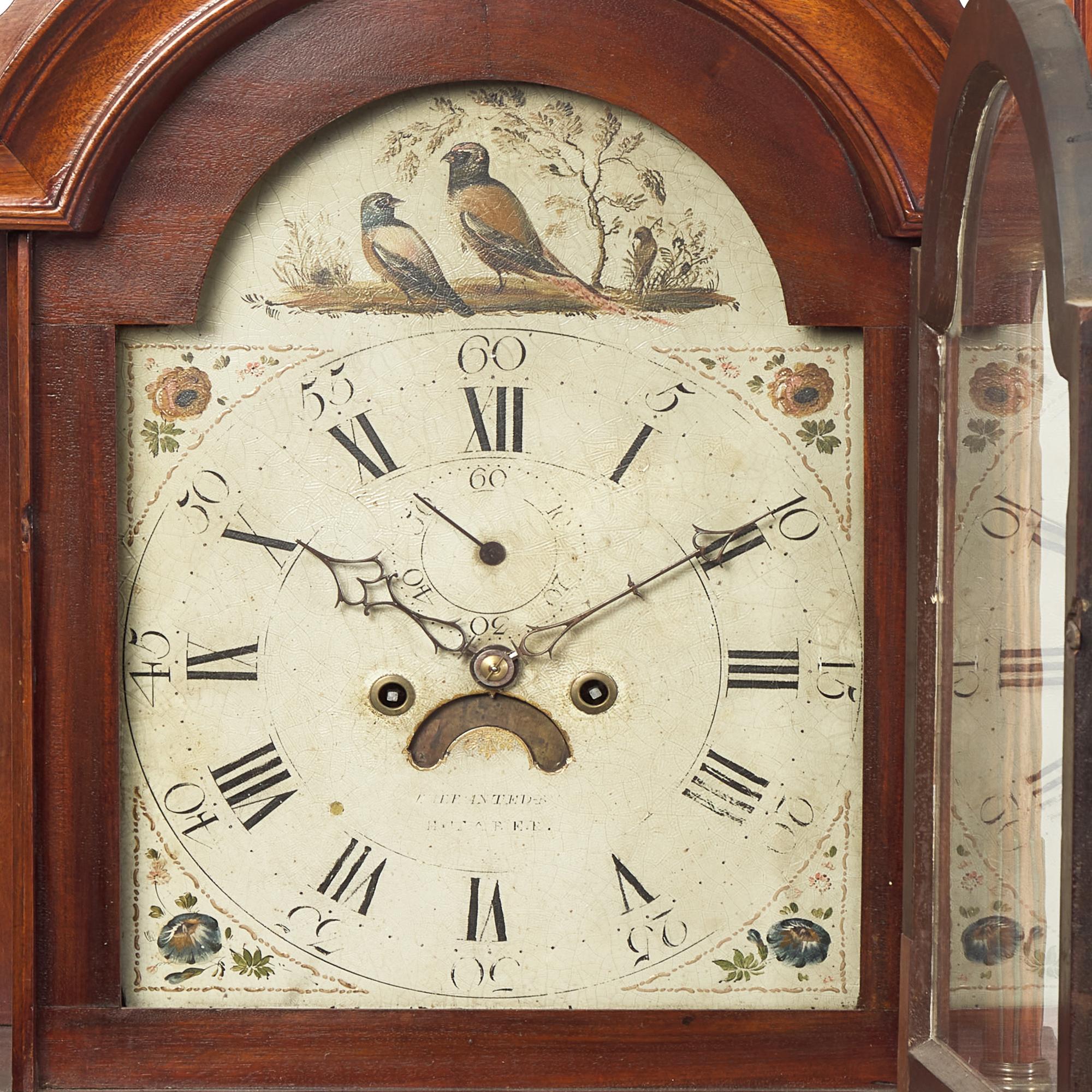 A Federal Inlaid Mahogany Tall Case Clock