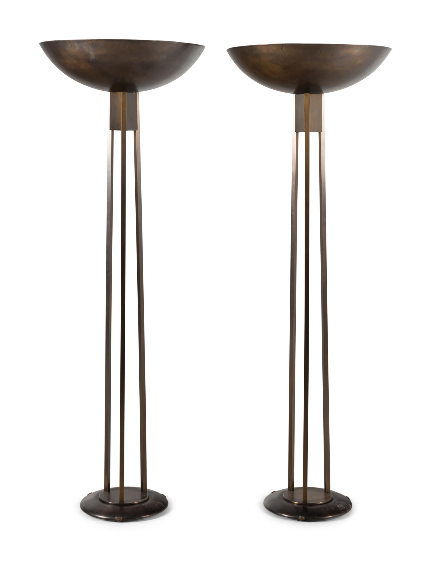 A Pair of Blackman Cruz Olympian Torchères