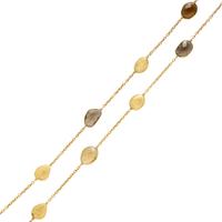 Yvel, Smoky Quartz and Yellow Gold Station Necklace