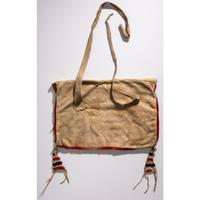 Crow or Nez Perce Beaded Buffalo Hide Work Bag
