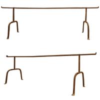 A Pair of Wrought Iron Bed Bases 86" W x 16" D x 19.25" H — Italy, 20th Century